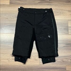 Le Bent Wool Insulated 3/4 Pant in Black Size Large Unisex